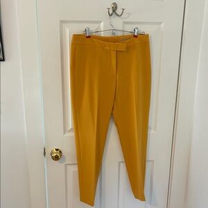 Anne Klein Mustard Tapered Dress Pants